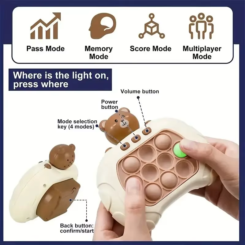 Jeu De Bulles à Poussée Rapide Pour Enfants - Anti-stress