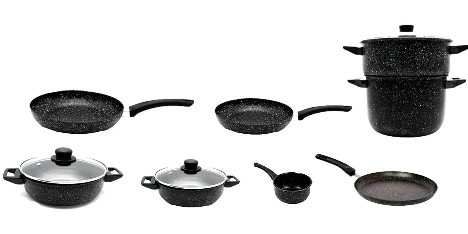 Batterie de Cuisine 11pcs - Granite