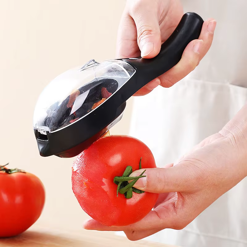 Éplucheur de poisson et fruits multifonctionnel avec conteneur