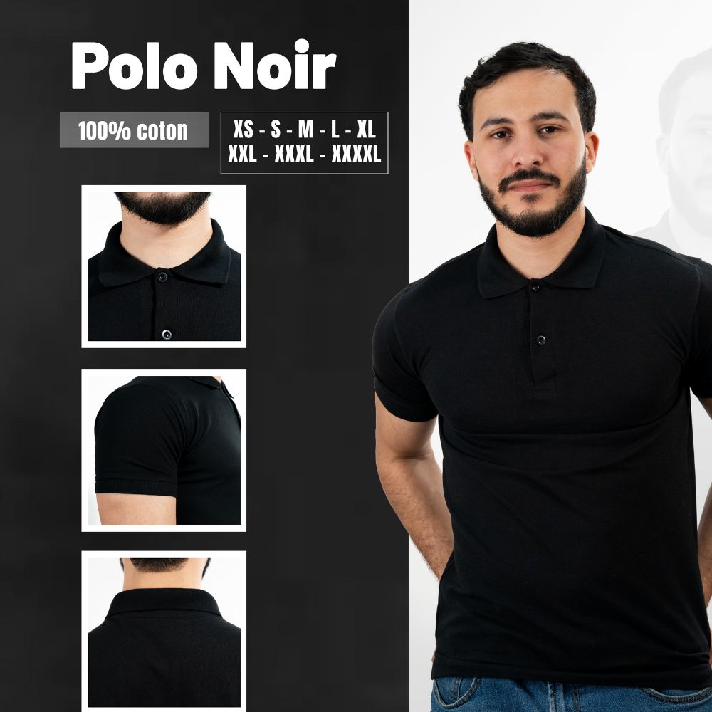 Polo Homme Coton - Élégance & Confort