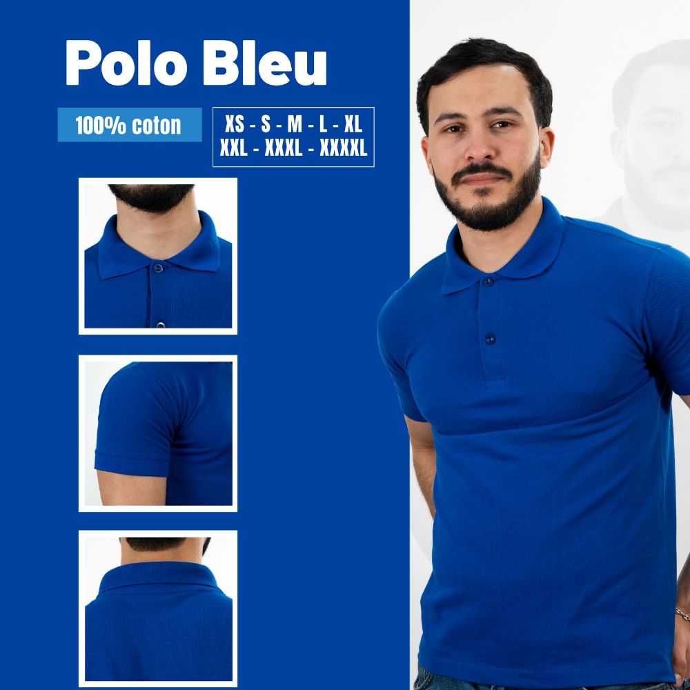 Polo Homme Coton - Élégance & Confort