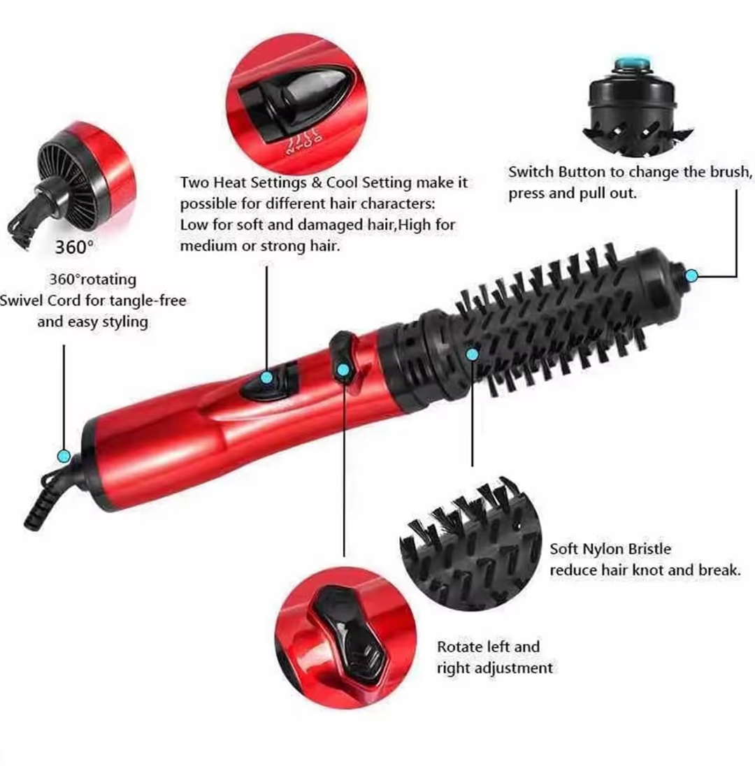 Brosse Soufflante Rotative 2-en-1