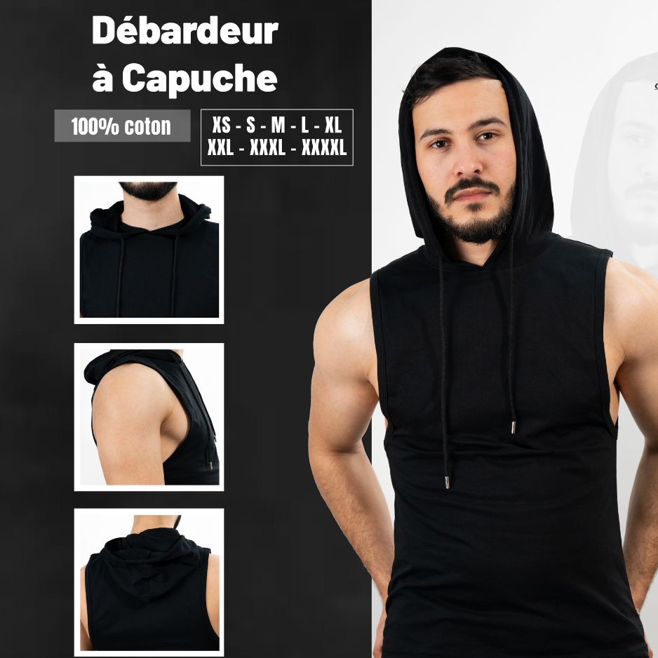 Débardeur à Capuche Homme Sport Griffinstore