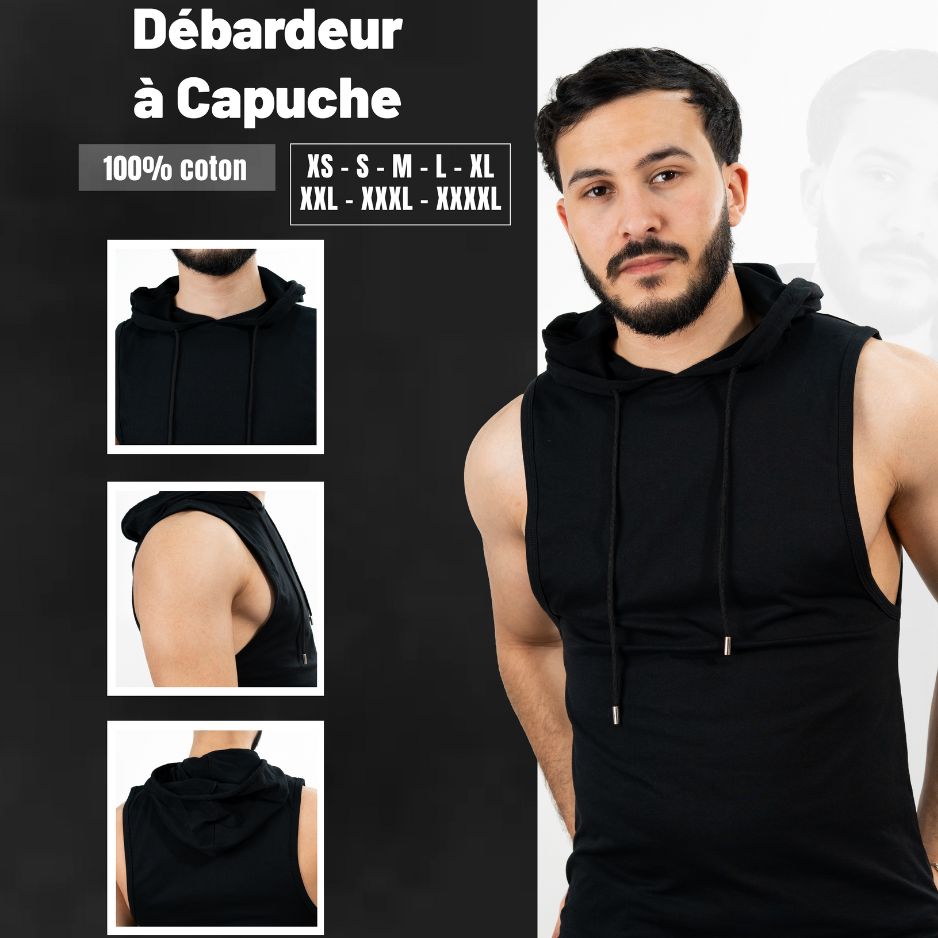 Débardeur à Capuche Homme Sport Griffinstore