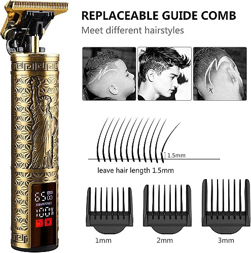 TRIMMER Shaving Professional Vintage T9 With Screen