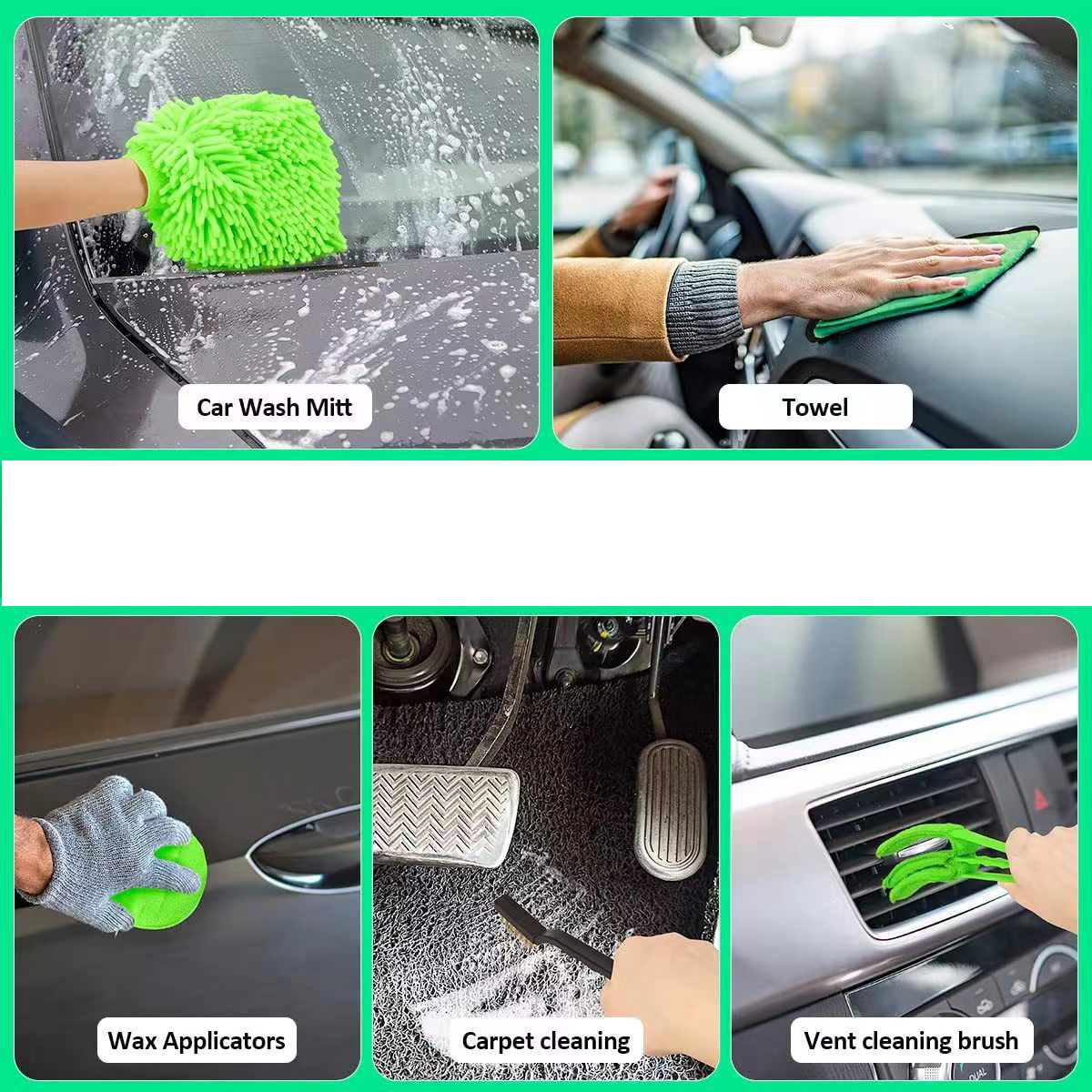 Pistolet à Eau Haute Pression Multifonction 8 Modes avec Réservoir à Savon