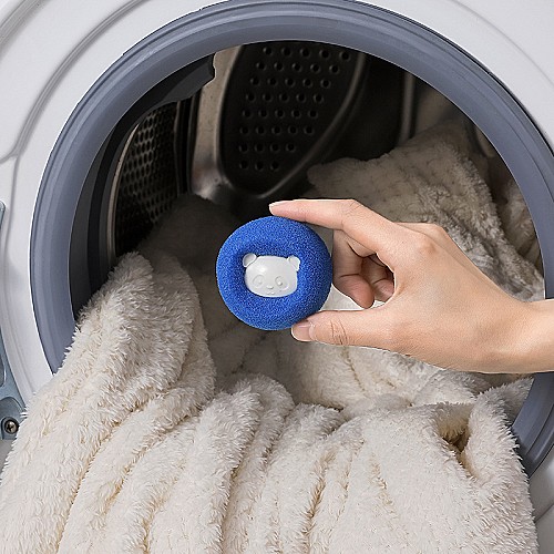 deux pièces Éponge à lessive boule d'épilation de lavage collante