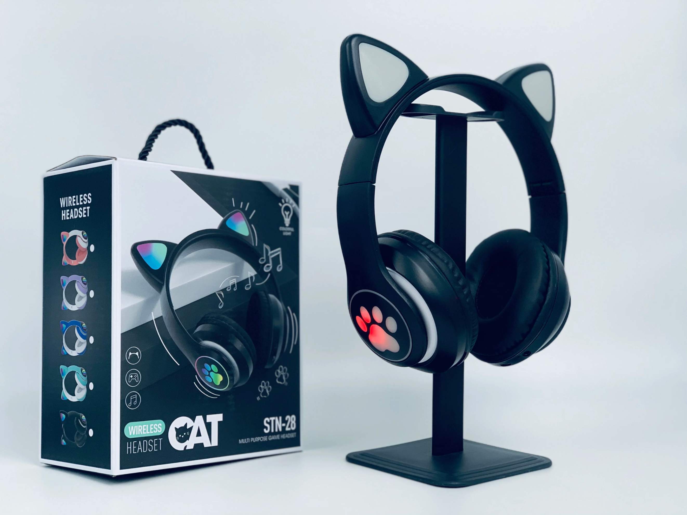 Casque Bluetooth CAT EAR LED - Sans Fil