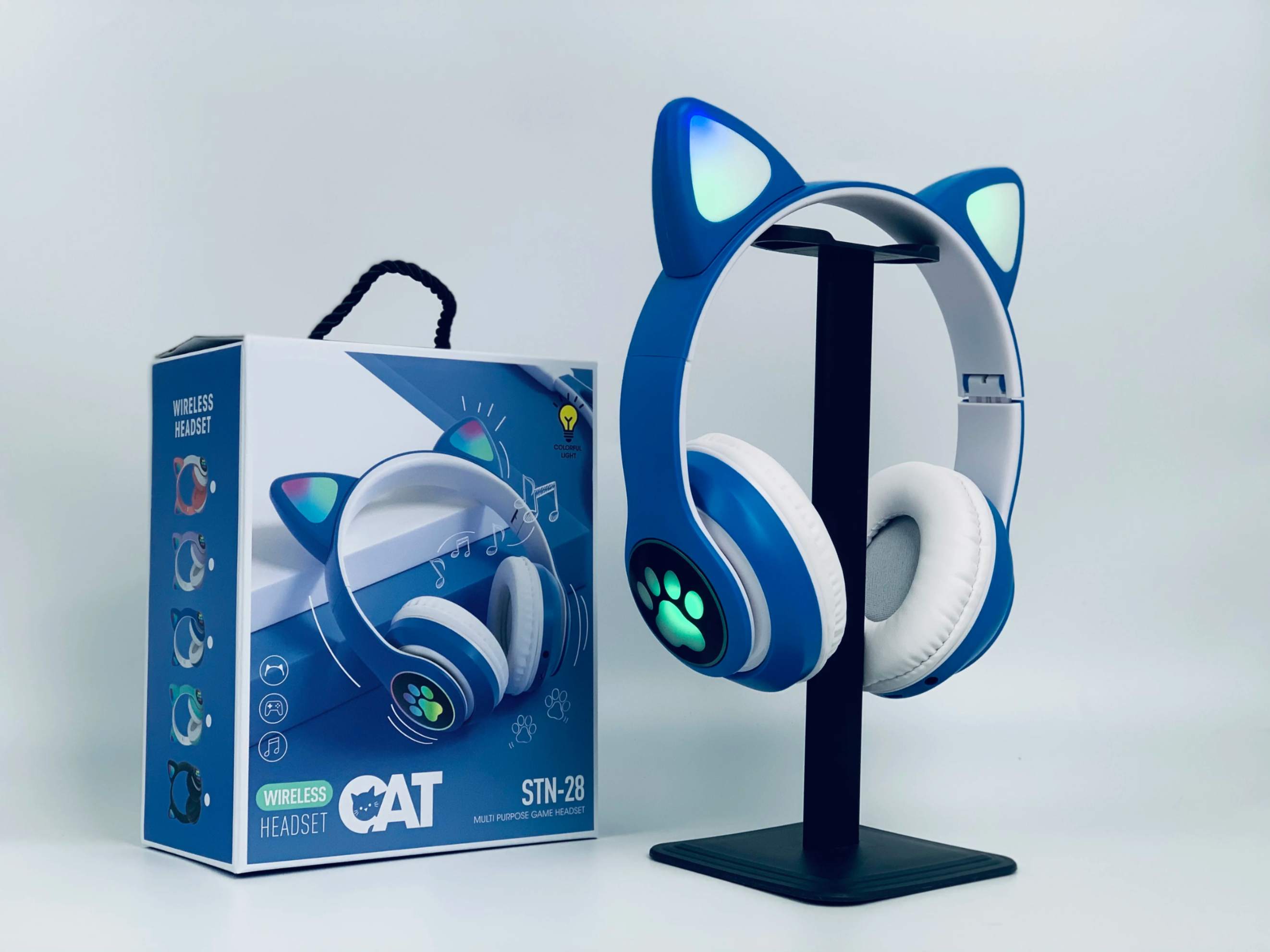 Casque Bluetooth CAT EAR LED - Sans Fil