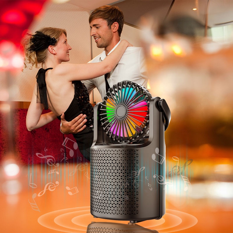 Enceinte Bluetooth ZQS1440 avec LED & Ventilateur