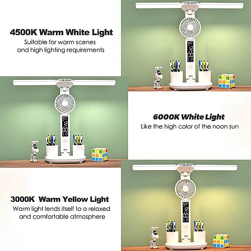 Lampe de Bureau à Double Tête Multifonction