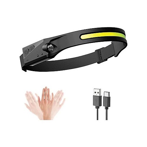 Lampe Frontale Induction Rechargeable USB – 350 Lumens