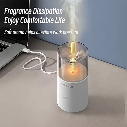 Humidificateur LED Effet Bougie
