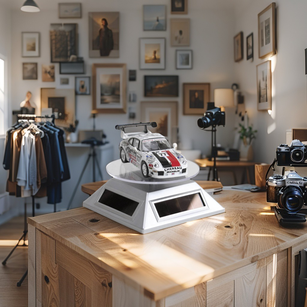 Présentoir rotatif solaire & batterie