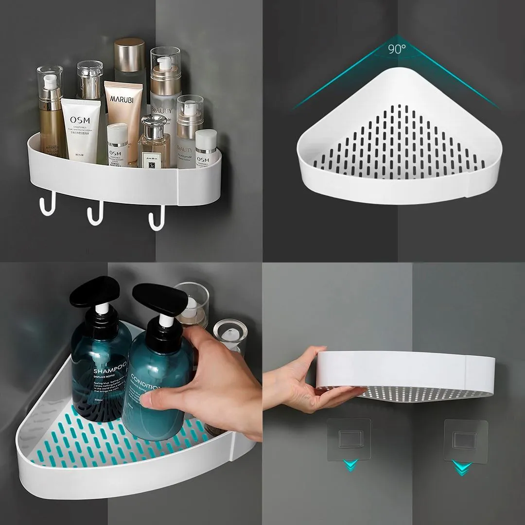Étagère de douche dangle à autocollant durable