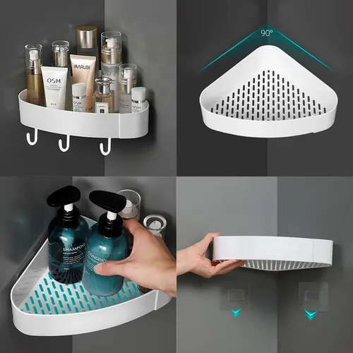 Étagère de douche dangle à autocollant durable