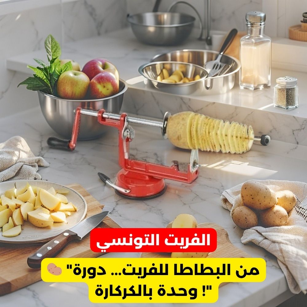 Trancheuse à pommes de terre en spirale Track Groove