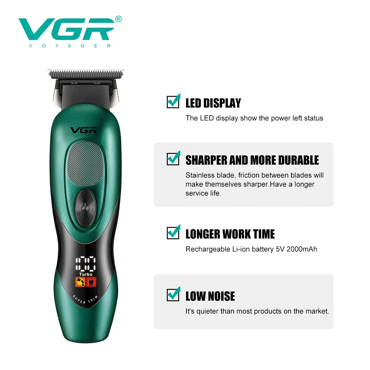 Tondeuse à cheveux VGR V-227 Ultra Premium