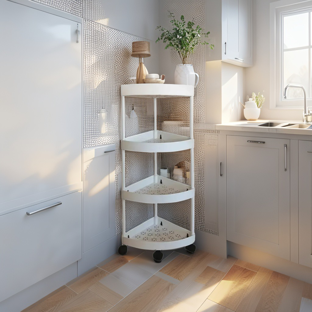 Étagère dangle multifonctionnelle à roulettes