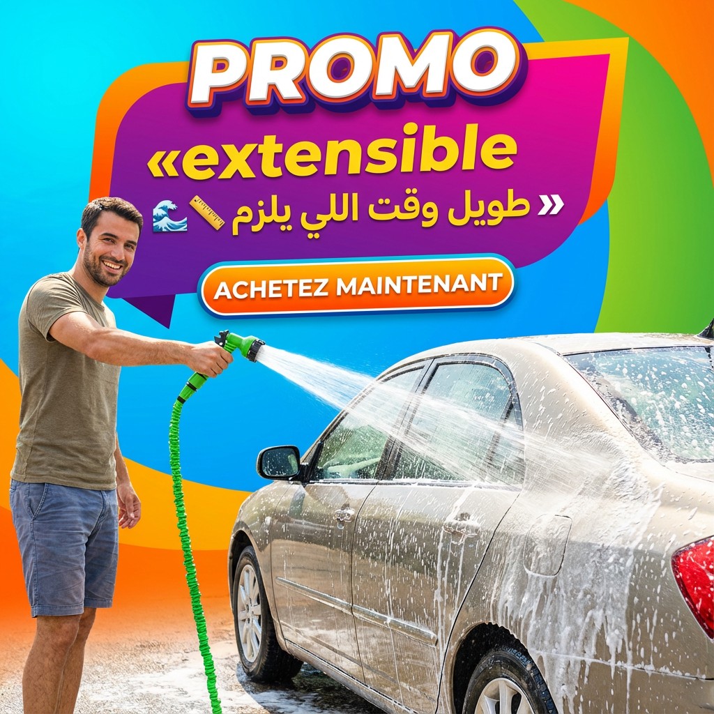 Tuyau D'Arrosage Extensible Rétractable 30Mètres Vert