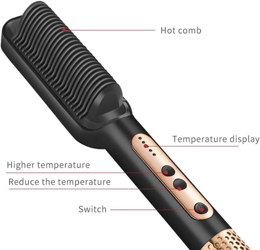 Straightening Comb - Hair Straightening Brush - Green