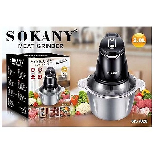 Hachoir électrique SOKANY en verre 2 Litre 400 watt SK-7020