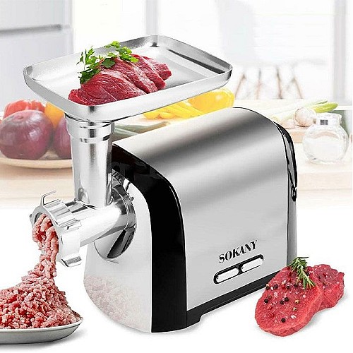 Hachoir à Viande Électrique Sokany Sk-088 - 6.5 - 3200 W en Inox