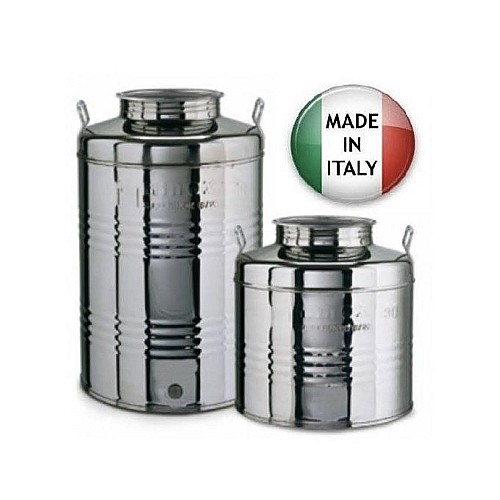 Citerne à Huile d'olive - Inox - SONSONE - Avec Robinet