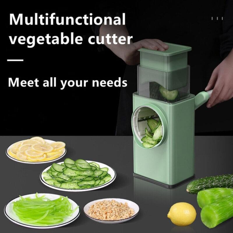 3 In 1 Set Manual Vegetable Slicer Roller Multifunction Veget Cutter