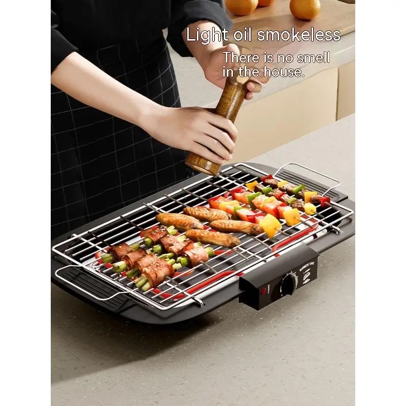 Electric Grill Indoor Smokeless Portable Food Barbecue