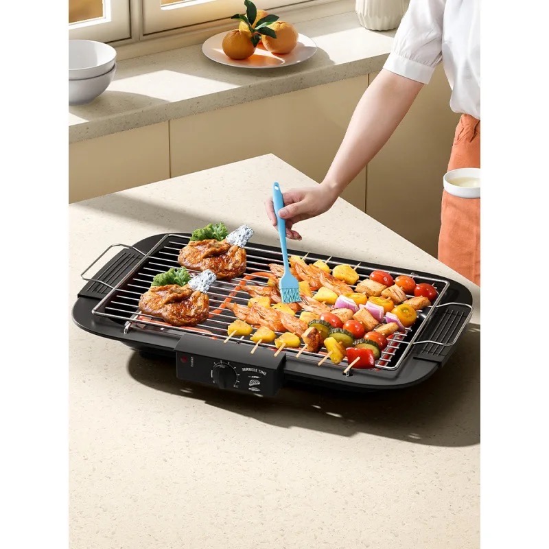 Electric Grill Indoor Smokeless Portable Food Barbecue