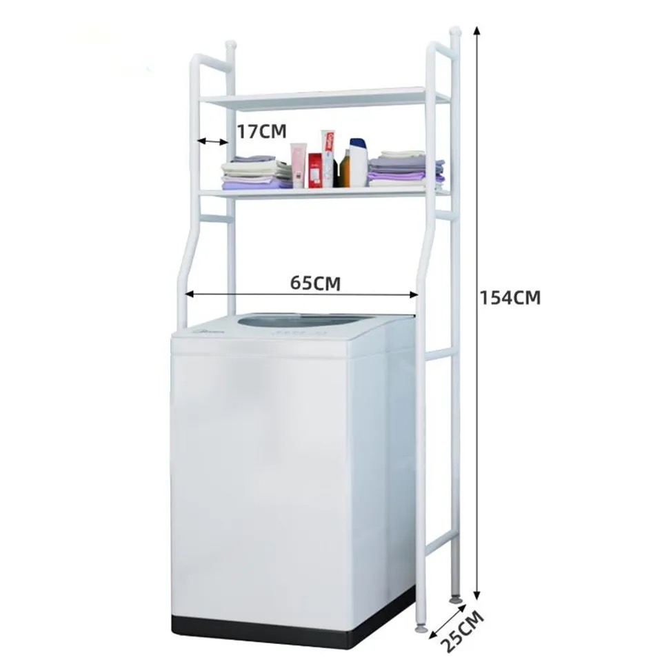 Multipurpose shelf on bathroom washing machine