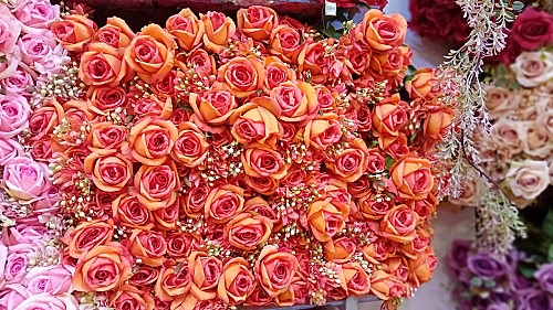 Bouquet de Roses Roses Artificielles