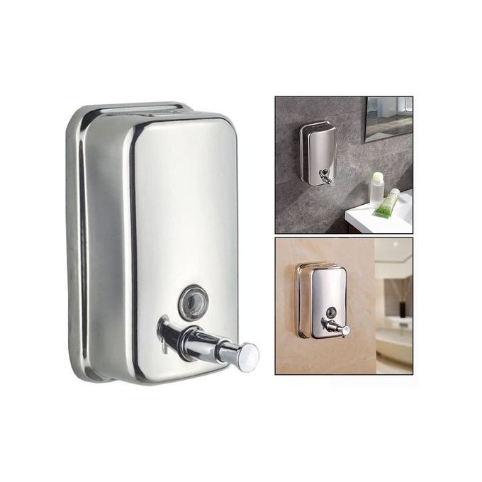 Distributeur de Gel Savon Liquide Mural en Inox 1000ml