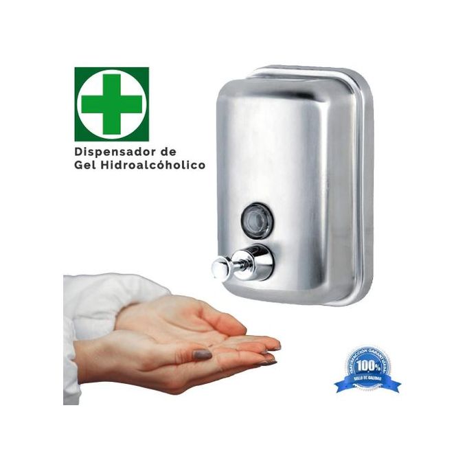 Distributeur de Gel Savon Liquide Mural en Inox 1000ml