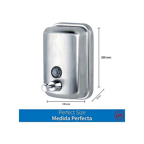 Distributeur de Gel Savon Liquide Murale Inox 1000ml