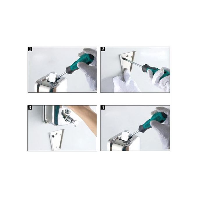 Distributeur de Gel Savon Liquide Mural en Inox 1000ml