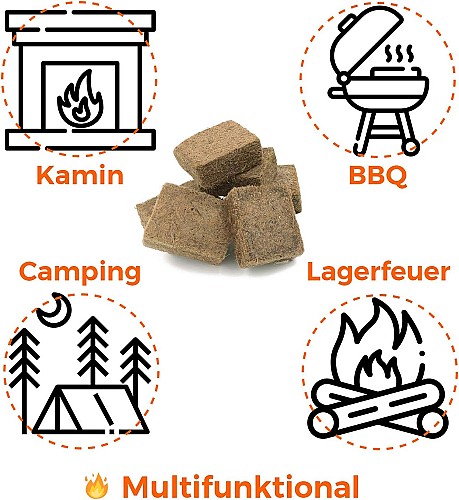 Allumeur en bois pour barbecue (24 pcs)
