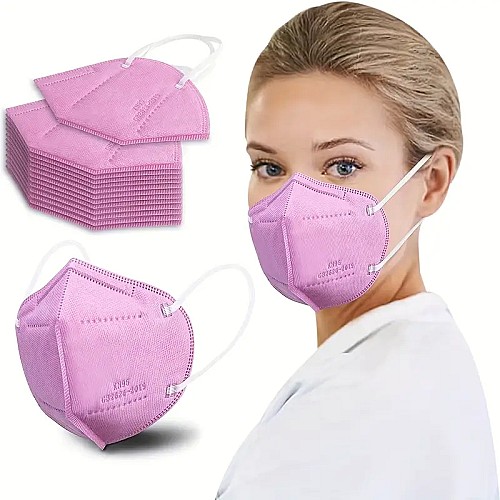 10pcs Masques KN95 Roses ffp2
