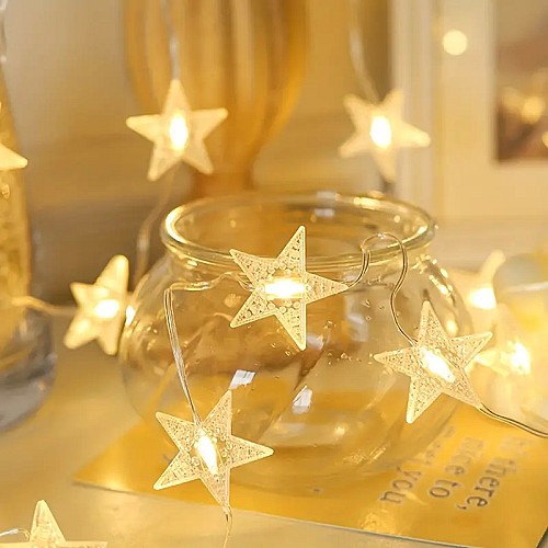 Guirlande 20 étoiles LED - WW