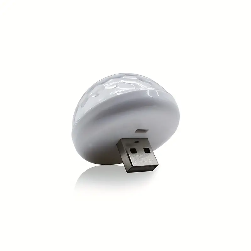 Mini lampes disco USB avec 3 adaptateurs pour fêtes