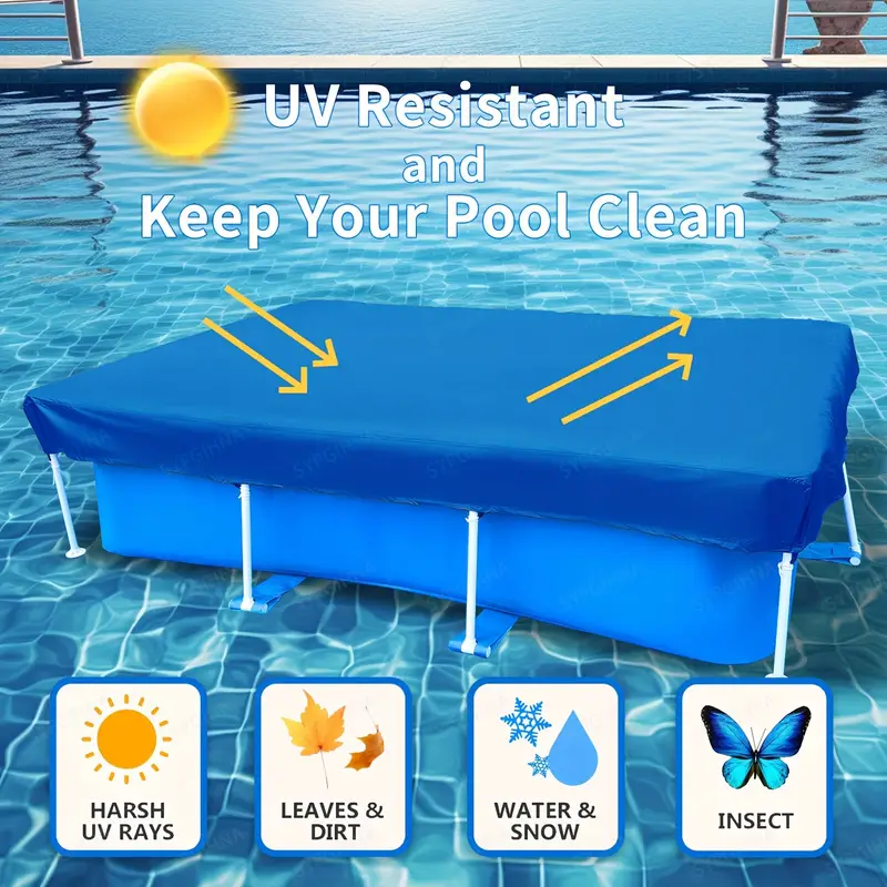 Bâche de protection bleu pour piscine et camping 2mx3m