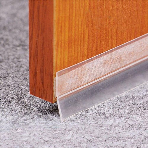 Bas de porte avec adhésif 3M - Bourrelet Transparent 6mx35mm