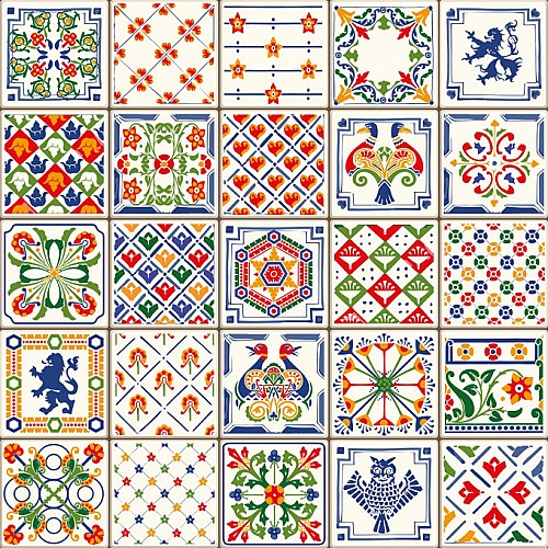 Lot 10 Carreaux Adhésifs en PVC 30x30cm BOSSTAPE