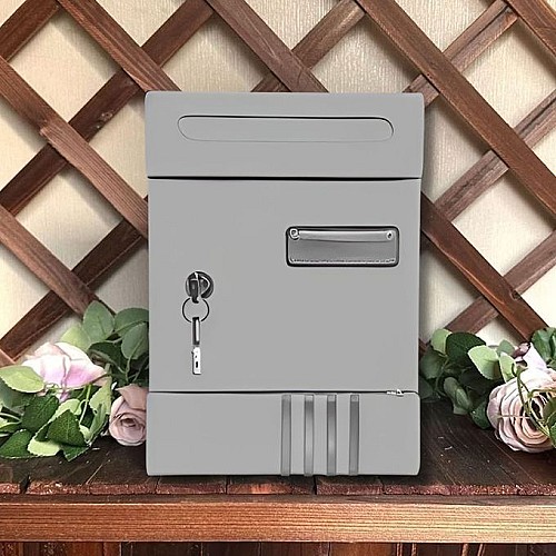 Boîte aux lettres - Boite postal - Inoxydable - 2500AR - Gris