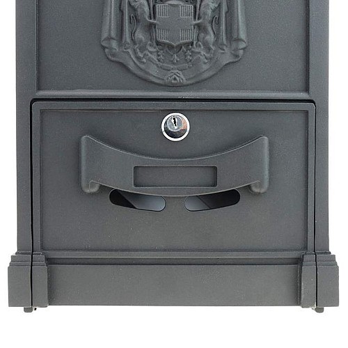 Boîte aux Lettres en Aluminium - Gris - Boite postal - Rustique - Inoxydable