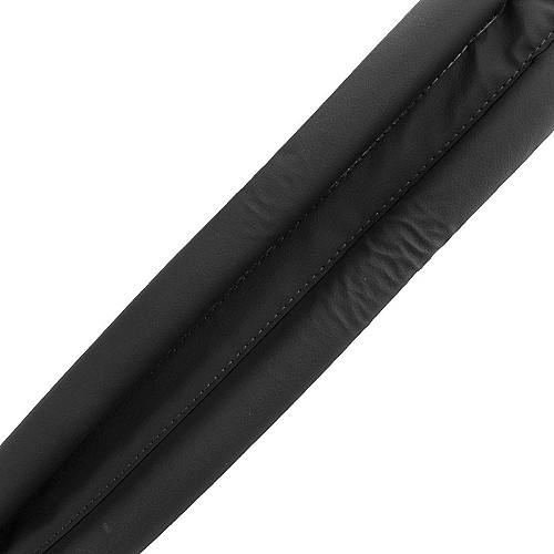 BOSS TAPE Boudin de Porte Isolant Froid, avec Double Joint en simili Cuir NOIR