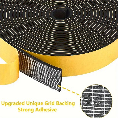 BOSS TAPE Joint d'étanchéité pour porte , fenêtre, isolation thermique, EPDM 6mm, MARRON