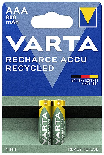 2 piles rechargeables - AAA - 800 mAh - 1.2v