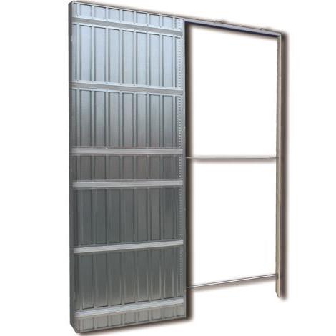 Contre chassis a galandage pour portes coulissantes encastrée 1P 700/2100/105 SCIRIGNO -Made in ITALY-